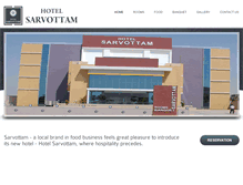 Tablet Screenshot of hotelsarvottam.com